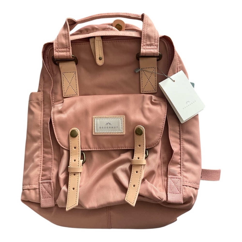 Doughnut Macaroon Rose Pink 14 Inch Laptop Backpack